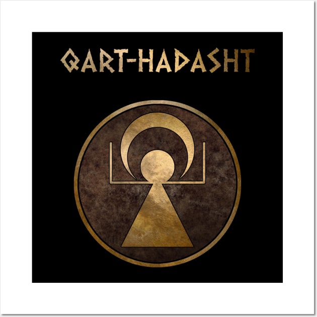 Carthage Ancient Symbol of Qart-Hadasht Wall Art by AgemaApparel